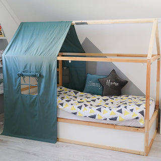 Montessori Bed Canopy - Hunter Green One-Piece Drape