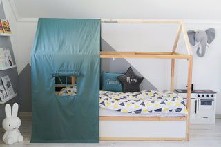 Montessori Bed Canopy - Hunter Green One-Piece Drape