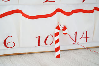 IKEA Kura Bunk Bed Curtains - Christmas Advent Calendar Side Panel with 24 Pockets