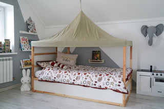 IKEA Kura Tent Canopy - Ceiling Hook, Adjustable Ribbon and LED Loop Inside