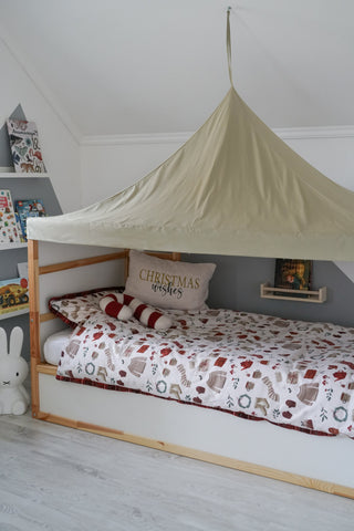 IKEA Kura Tent Canopy - Ceiling Hook, Adjustable Ribbon and LED Loop Inside