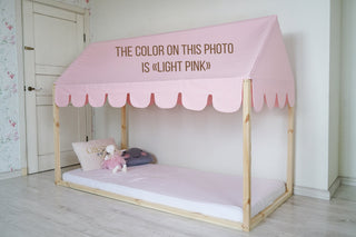 Roof canopy for house bed, Customized Montessori Bed Canopy,  Roof canopy for Montessori house bed, House Bed Canopy, Canopy for Bed Frame