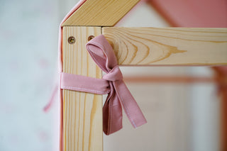 Canopy House Bed - Pink Teflon Roof, Made to Your Measurements