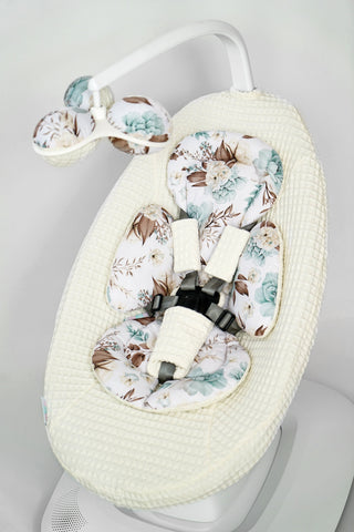 Mamaroo Infant Insert - Floral Cotton and Waffle Fabric
