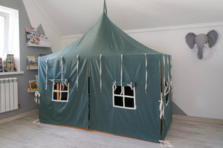 IKEA Kura Tent - Full Eucalyptus Cotton Cover, No Frame Needed