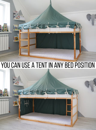 IKEA Kura Tent - Full Eucalyptus Cotton Cover, No Frame Needed