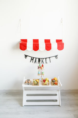 Shop market tent, Farmers market awning, Shop Market canopy, Montessori Market, Shop Market pretend play