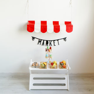 Shop market tent, Farmers market awning, Shop Market canopy, Montessori Market, Shop Market pretend play