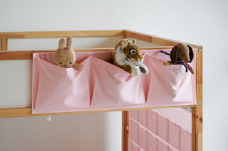 Bunk bed organizer, Ikea Kura pockets, Kura bed organizer, Ikea Bed Curtain, Ikea Kura Hack, Kura Bed Decor