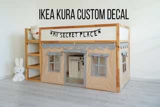 Ikea Kura bed decals, Wall Decal for Ikea Kura, Ikea Kura vinyl sticker, Kura Bed Accessories, Ikea Kura Hack (Copy)