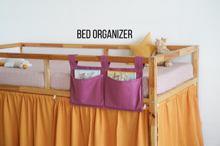 Ikea Kura organizer, Bunk bed organizer, Crib organizer, Ikea Kura pockets, Pocket organizer, Ikea Kura Hack, Kura Bed Decor
