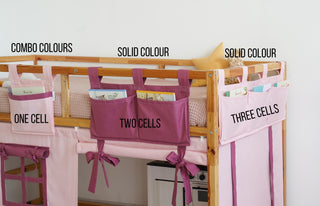 Ikea Kura organizer, Bunk bed organizer, Hanging crib organizer, Ikea Kura pockets, Wall storage for nursery, Diapers Organizer