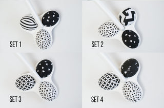 Mamaroo Replacement Balls - Black and White, Set of 3