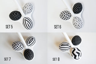 Mamaroo Replacement Balls - Black and White, Set of 3
