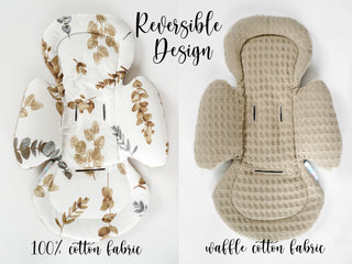 4moms Mamaroo Infant Insert - Botanical Leaves Cotton and Waffle