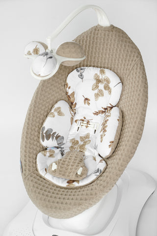 4moms Mamaroo Infant Insert - Botanical Leaves Cotton and Waffle