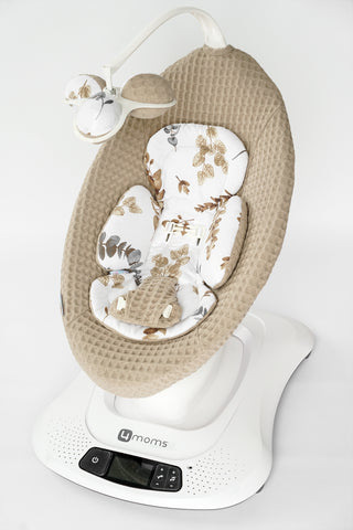 4moms Mamaroo Infant Insert - Botanical Leaves Cotton and Waffle
