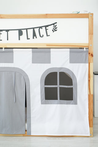 IKEA KURA Bunk Bed Curtains - Castle and Knight Roleplay for Boys