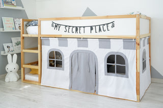 IKEA KURA Bunk Bed Curtains - Castle and Knight Roleplay for Boys