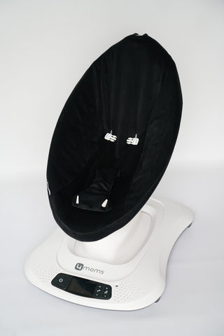 Mamaroo Cover - Black Minky Velvet