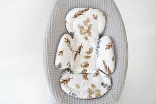 Mamaroo Replacement Cover and Insert - Gray Waffle and Brown and Gray Branch Cotton