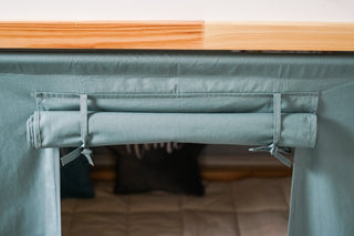 KURA Bed Curtains - Eucalyptus Cotton | Handmade for IKEA KURA