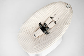 Mamaroo Newborn Insert - Gray and Brown Branch Cotton and Beige Waffle Fabric
