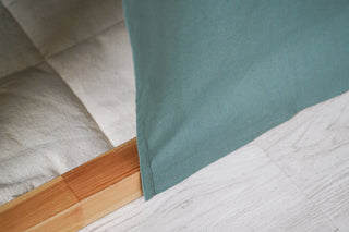 KURA Bed Curtains - Eucalyptus Cotton | Handmade for IKEA KURA