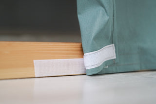 KURA Bed Curtains - Eucalyptus Cotton | Handmade for IKEA KURA